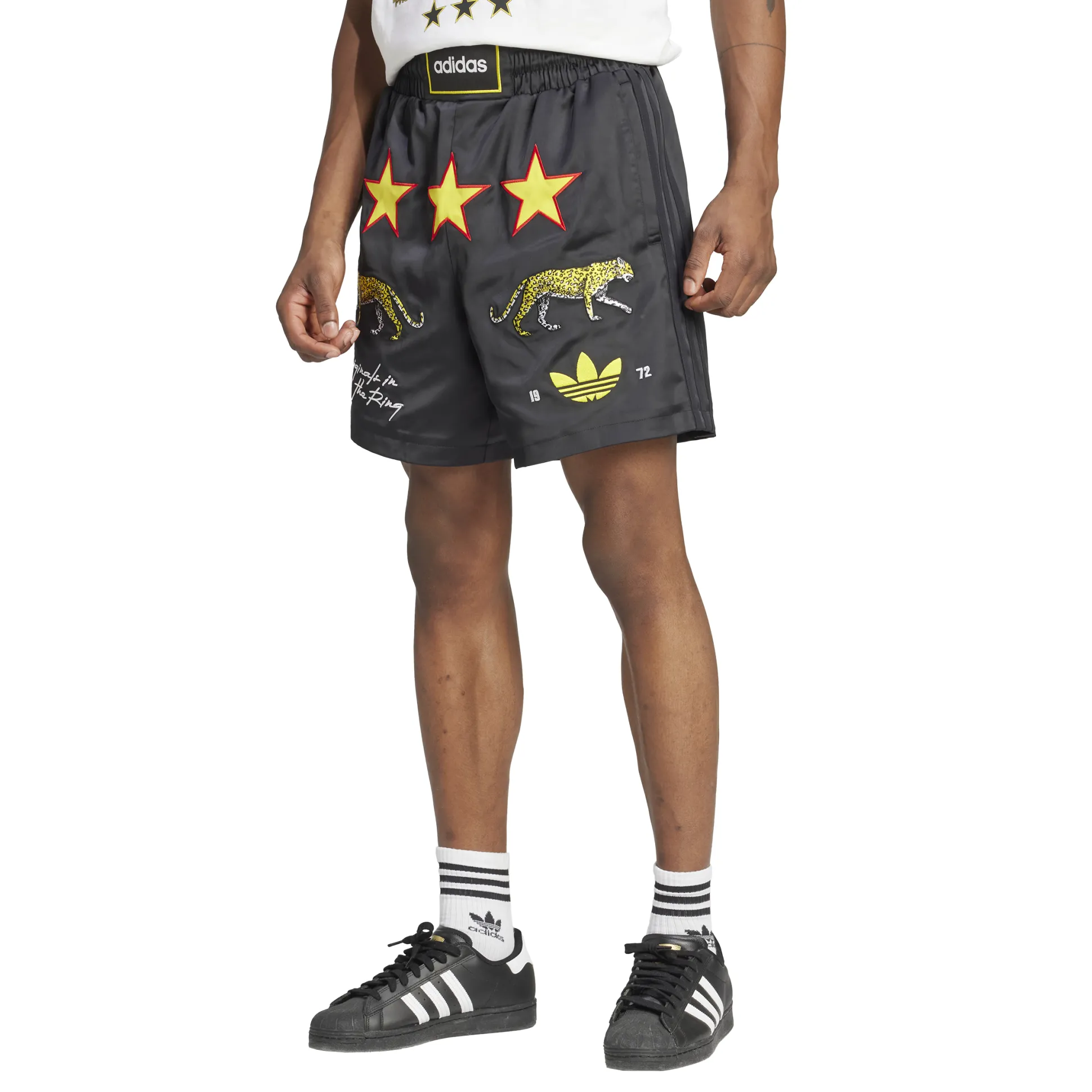 Graphic Box Shorts Black