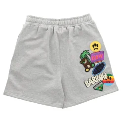 Gray Bermuda Patchwork Shorts