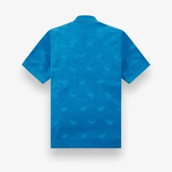 Jacquard Terry Johnny Collar Polo Tee