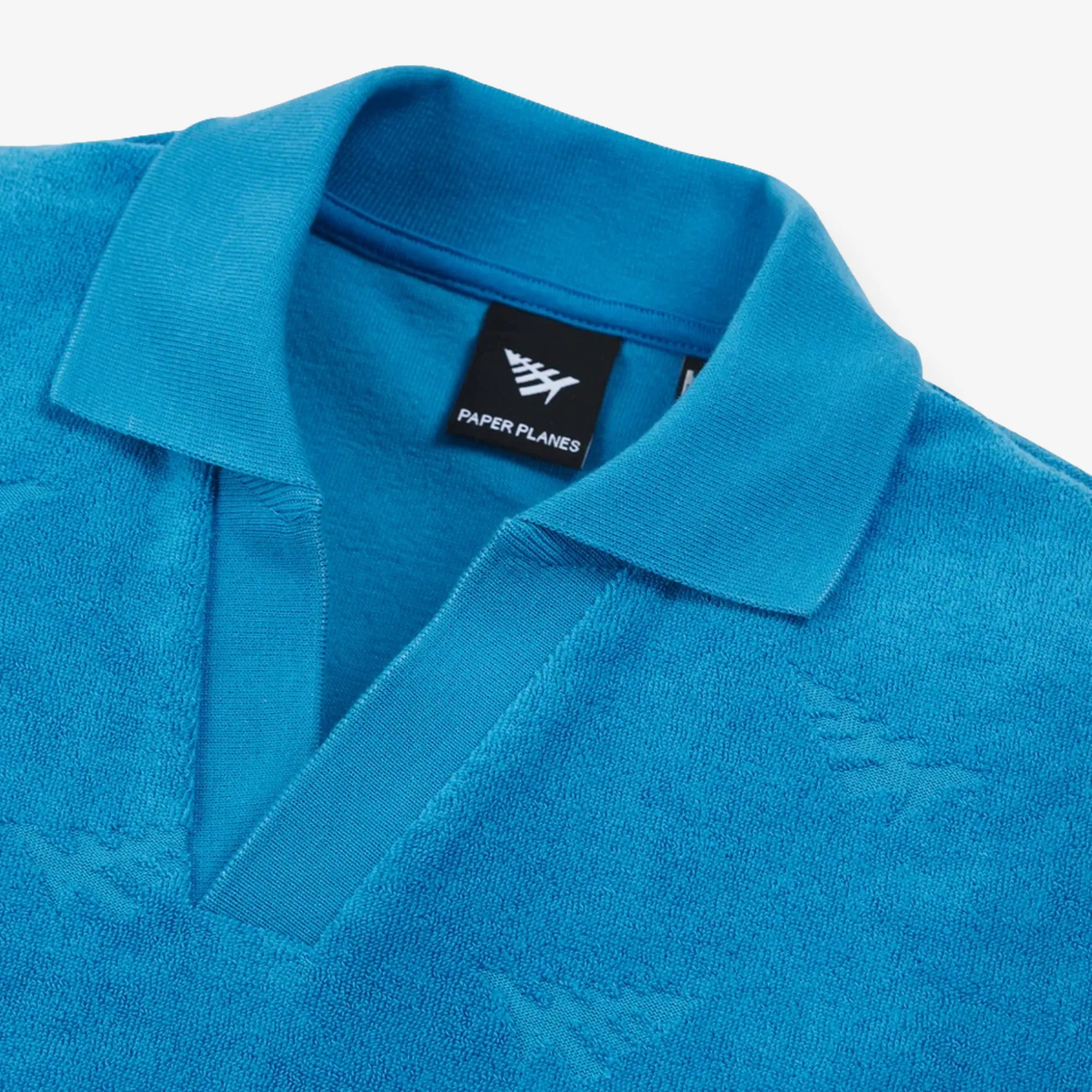 Jacquard Terry Johnny Collar Polo Tee