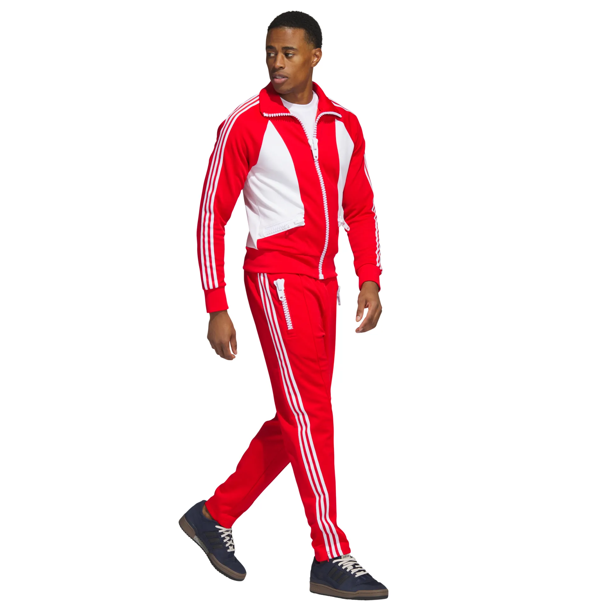 Jeremy Scott Big Zip Jacket Red White
