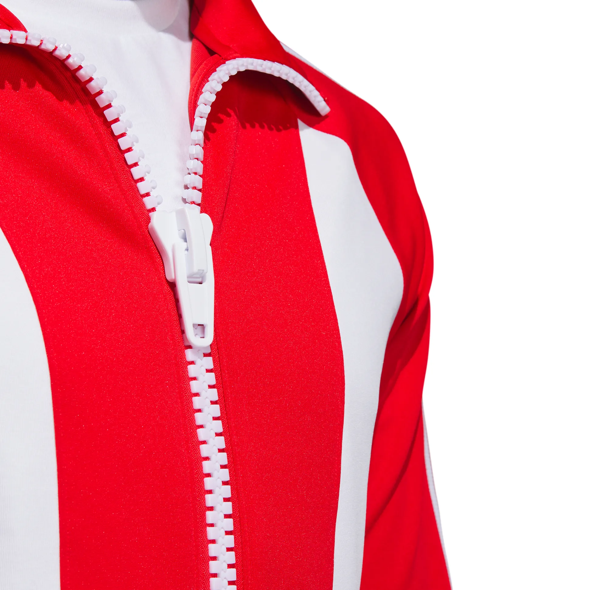 Jeremy Scott Big Zip Jacket Red White