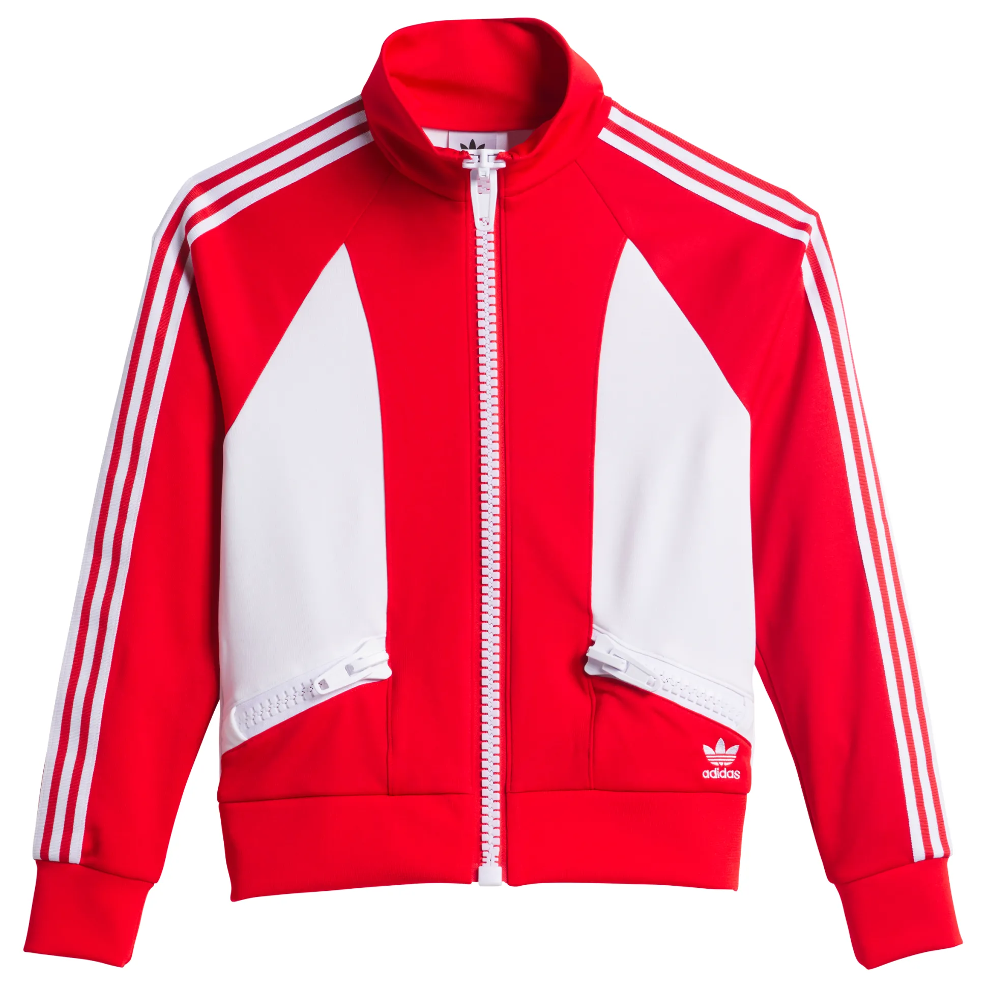 Jeremy Scott Big Zip Jacket Red White