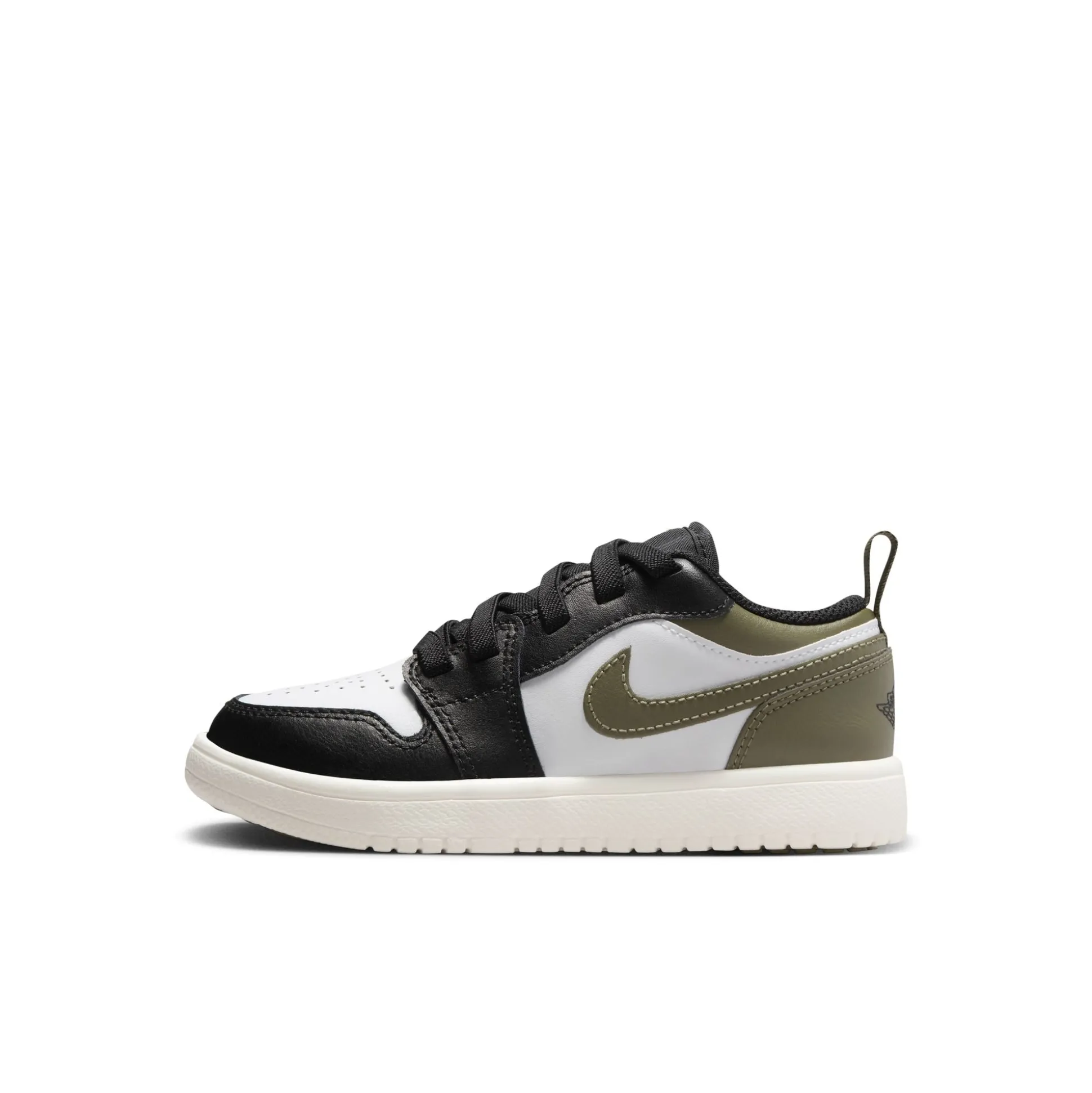 Jordan 1 Low Black Toe Medium Olive PS