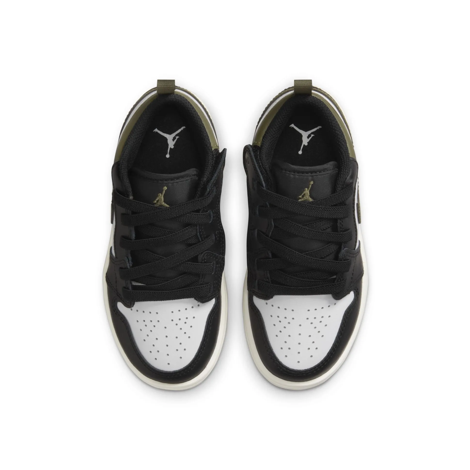 Jordan 1 Low Black Toe Medium Olive PS