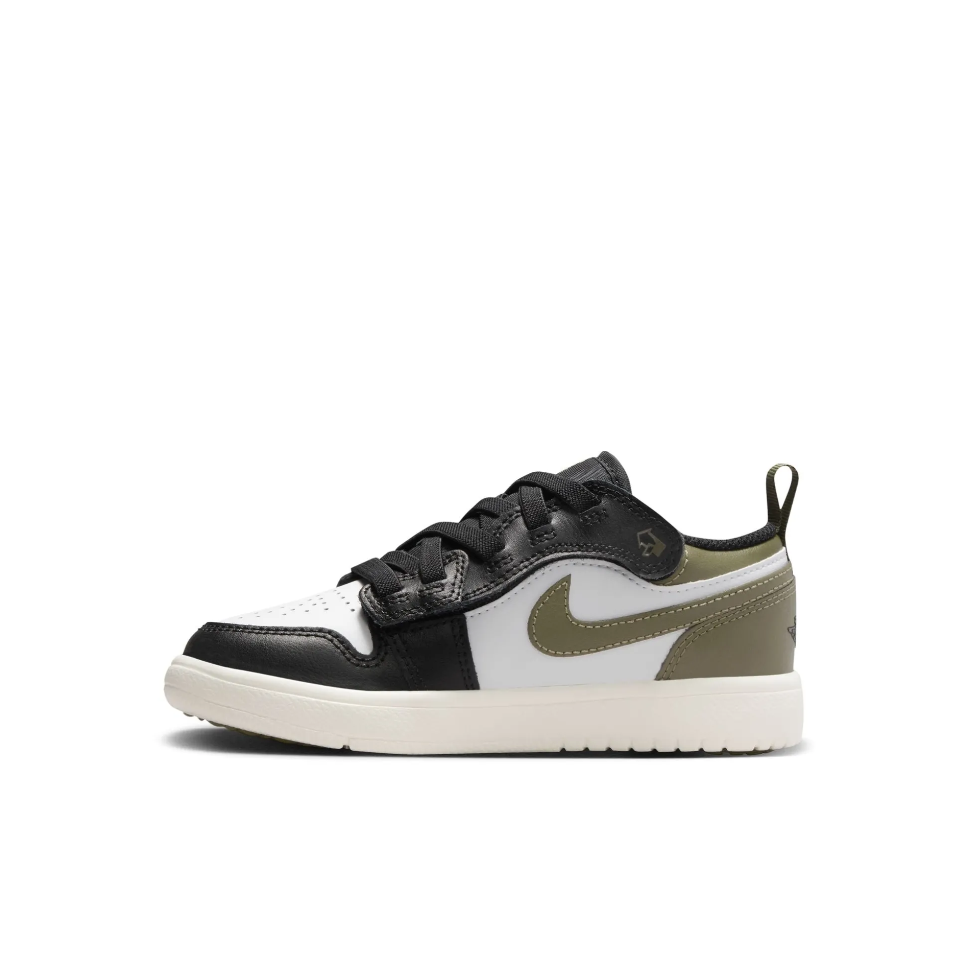 Jordan 1 Low Black Toe Medium Olive PS