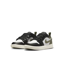 Jordan 1 Low Black Toe Medium Olive PS
