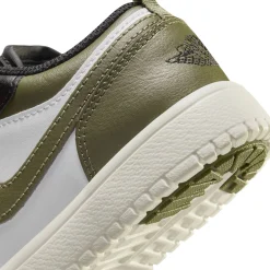 Jordan 1 Low Black Toe Medium Olive PS