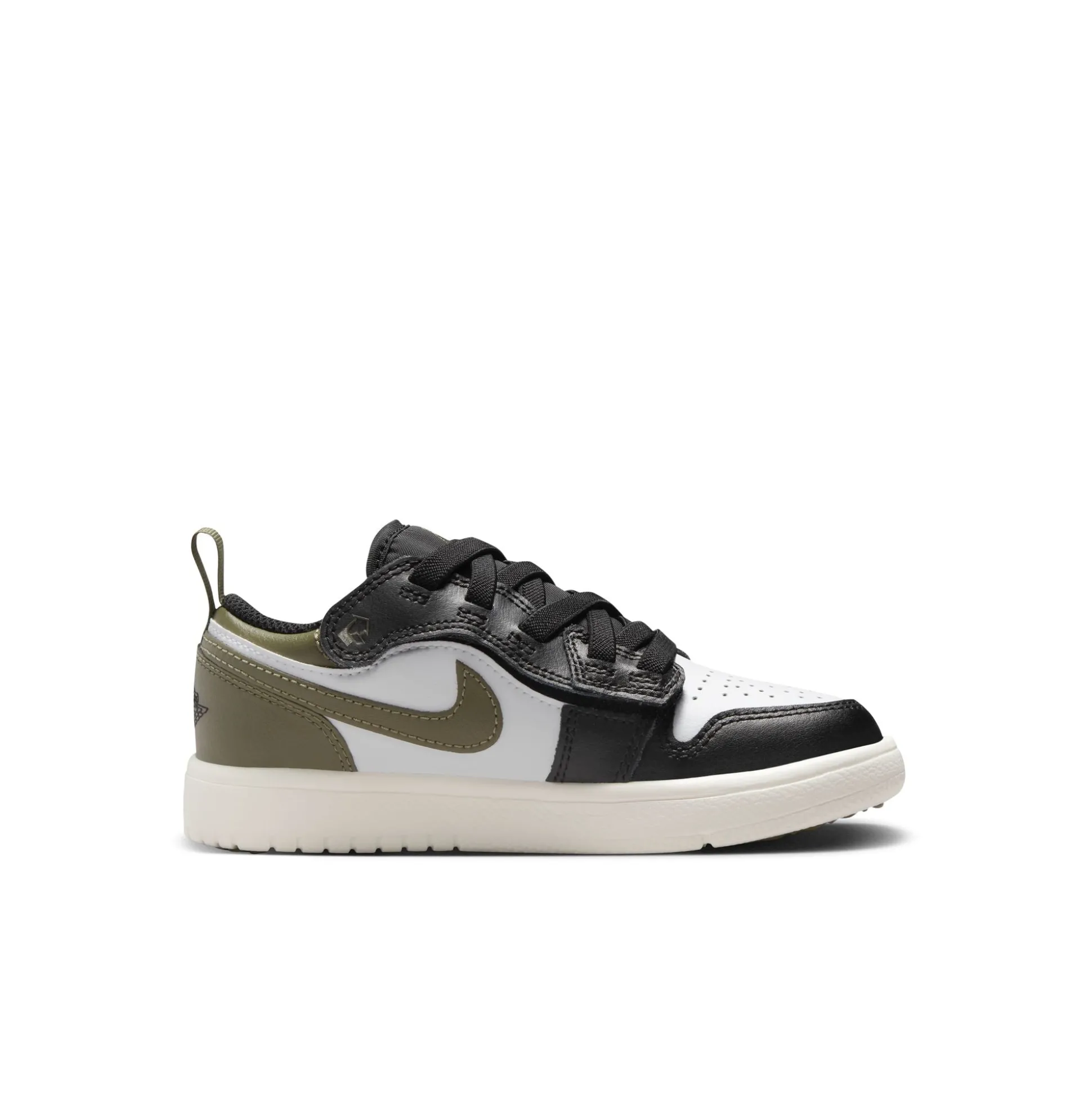 Jordan 1 Low Black Toe Medium Olive PS