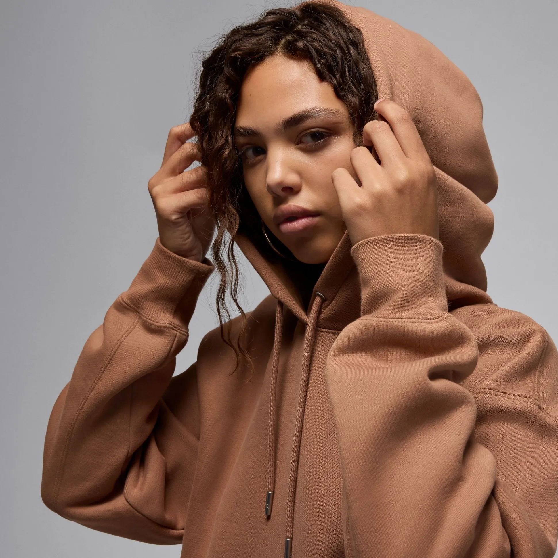 Jordan Flight Fleece Hoodie Brown
