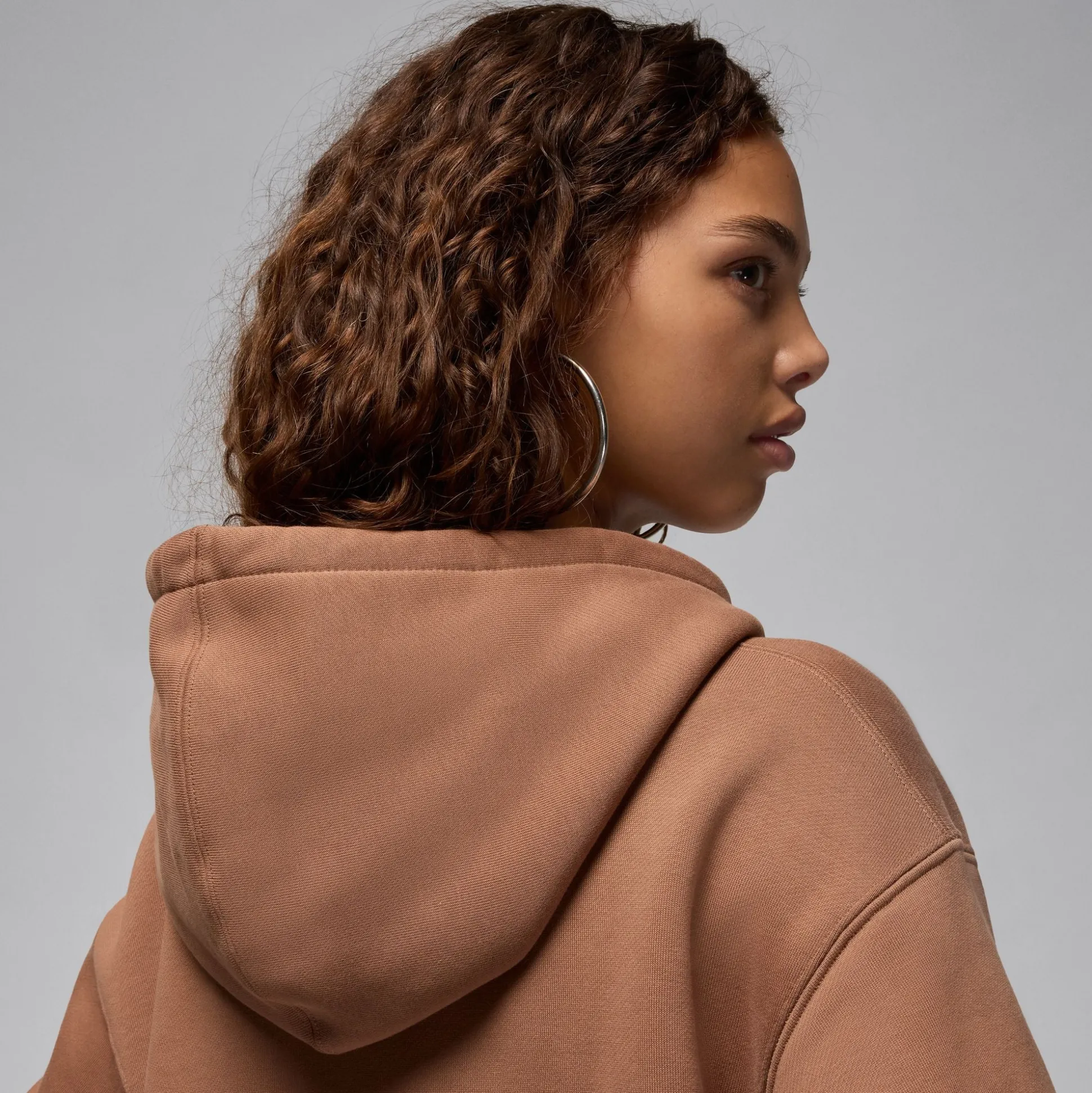 Jordan Flight Fleece Hoodie Brown