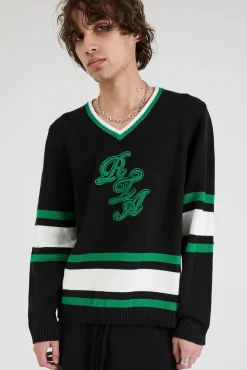 Joshua Black Green Logo Hat