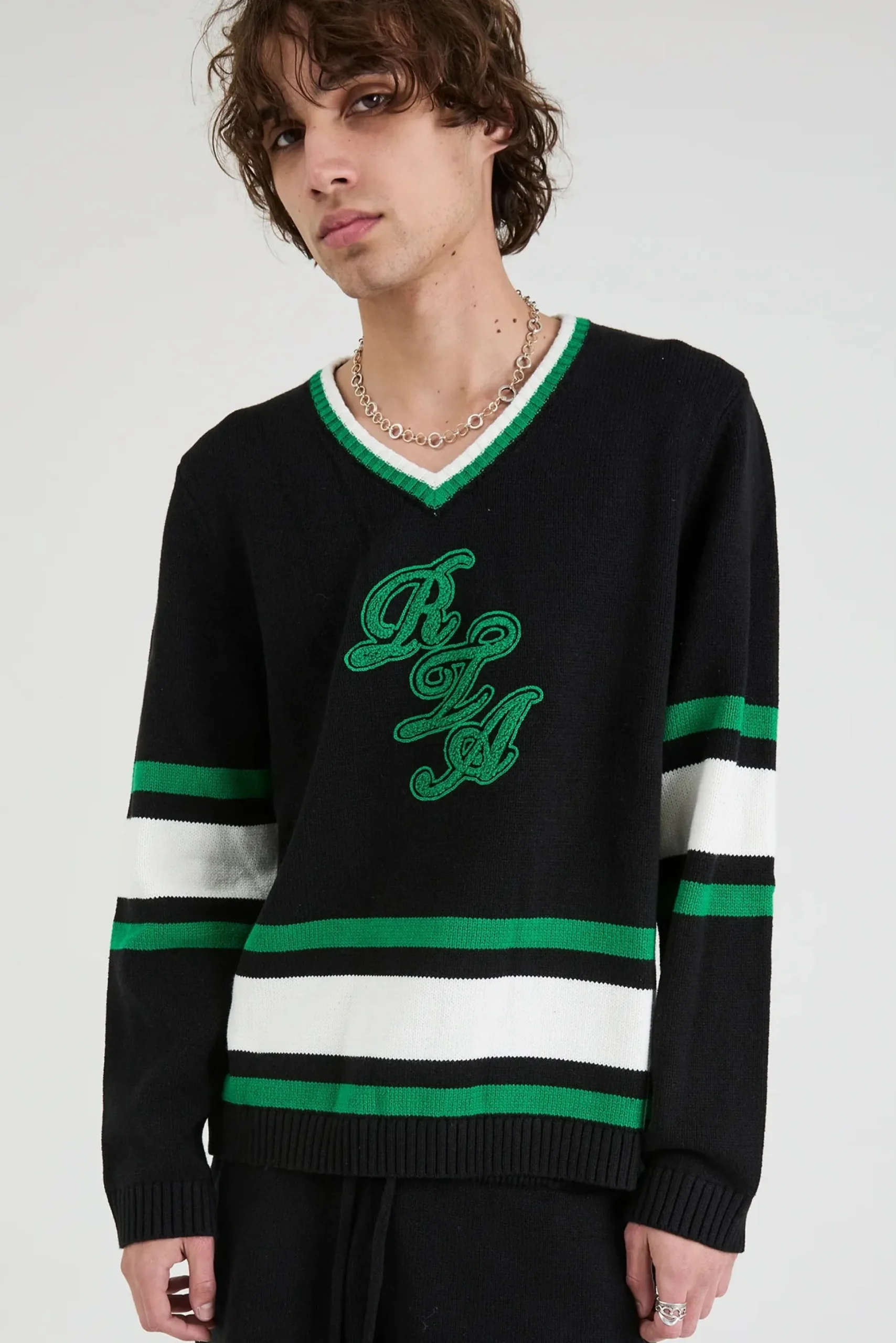 Joshua Black Green Logo Hat