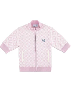Leila Short Sleeve Track Jacket- Pale Mauve