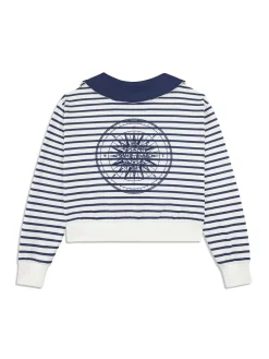 Marina Sailor Collar Sweatshirt- Gardenia