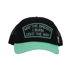 May The Bridges I Burn Mesh Back Trucker Hat Black
