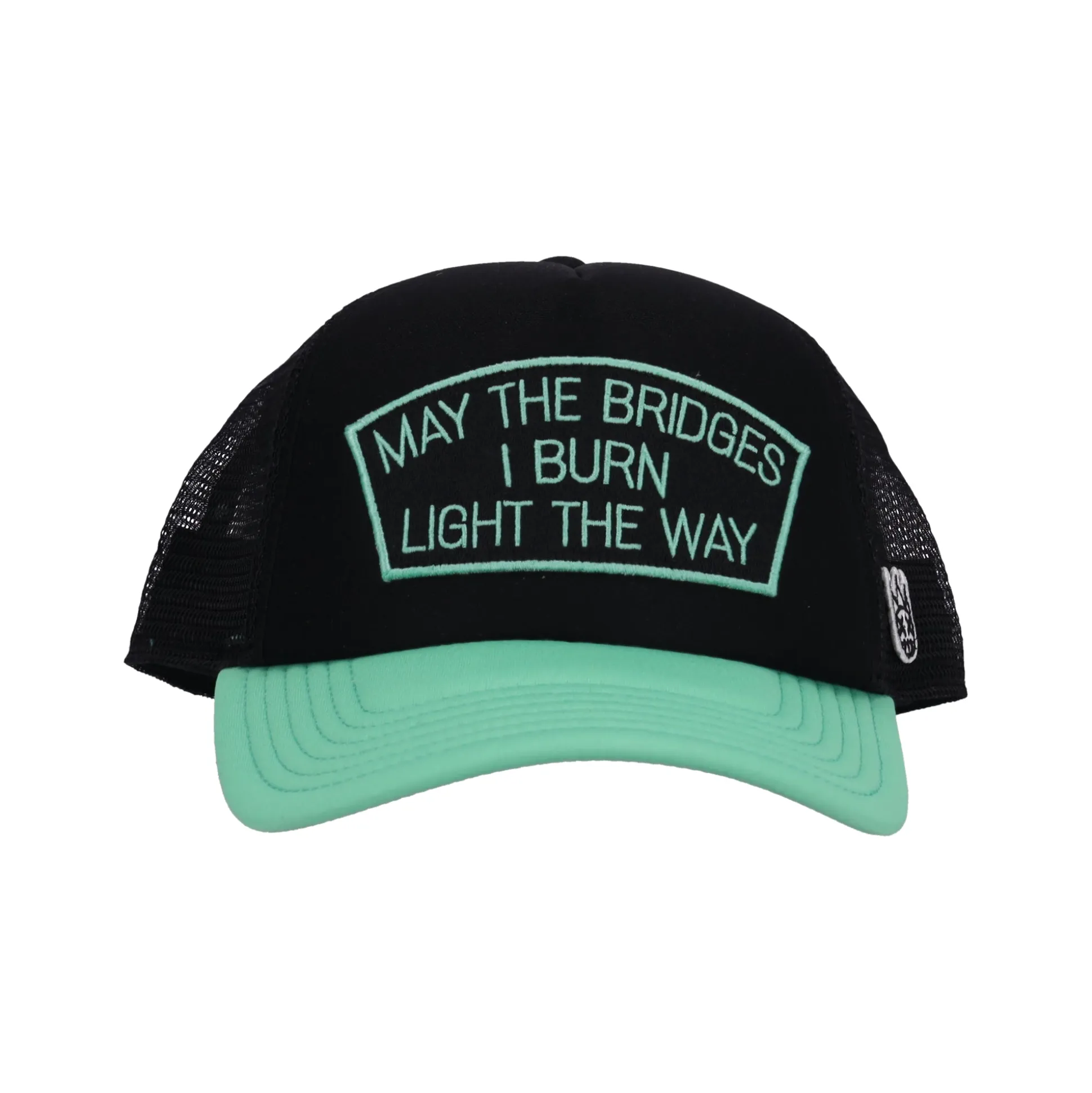 May The Bridges I Burn Mesh Back Trucker Hat Black