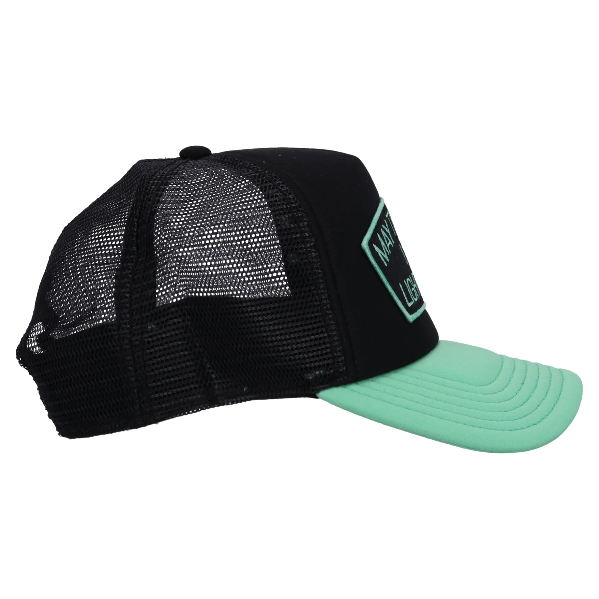 May The Bridges I Burn Mesh Back Trucker Hat Black
