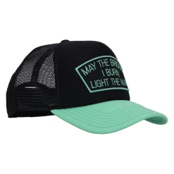 May The Bridges I Burn Mesh Back Trucker Hat Black