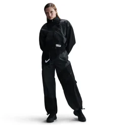 Mid-Rise Loose Woven Open-Hem Pants