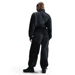 Mid-Rise Loose Woven Open-Hem Pants