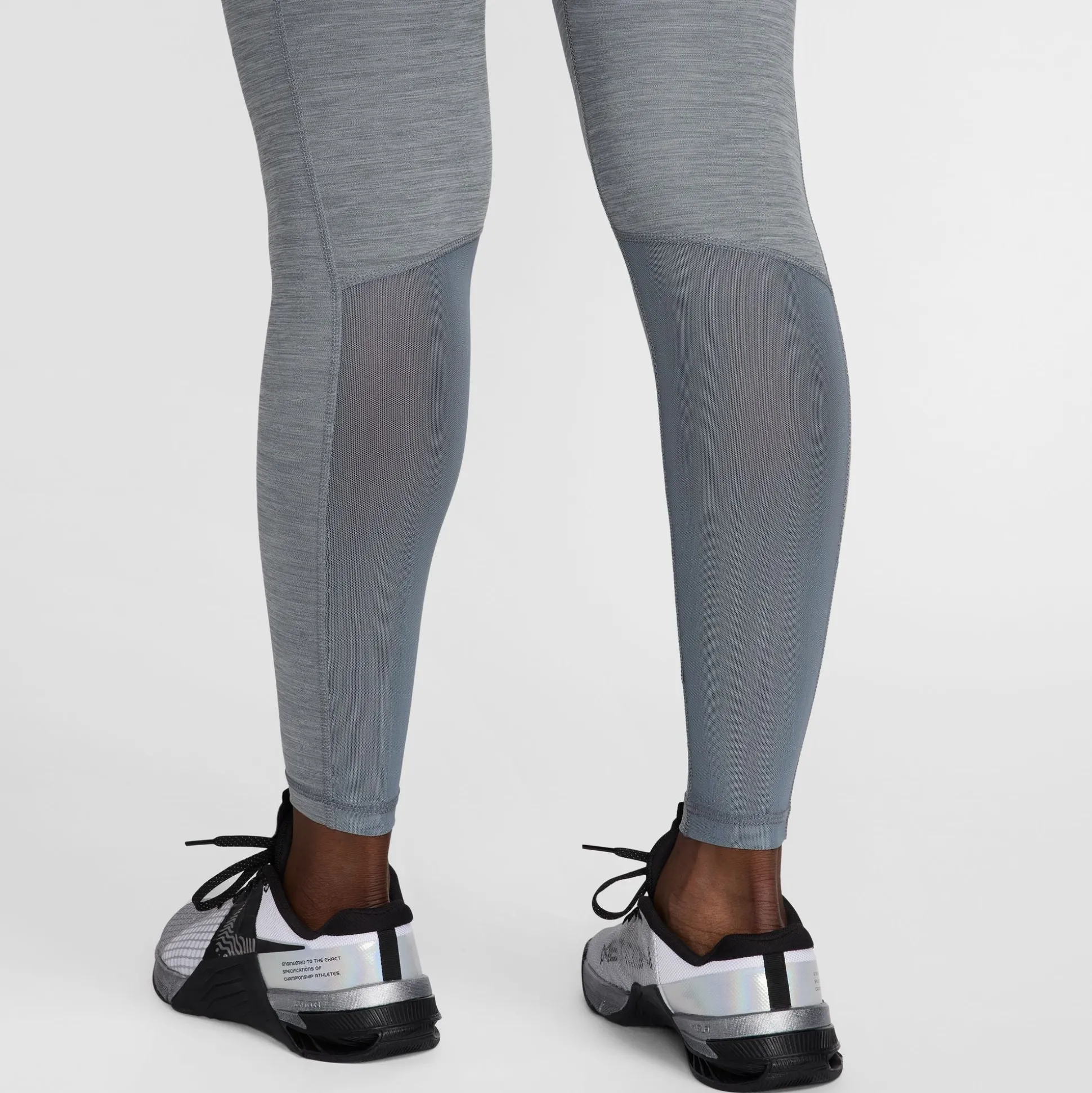 Mid-Rise Mesh-Pan Leggings