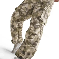 Mid-Rise Oversized Camo Cargo Trousers