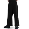 Mid-Rise Oversized Open-Hem French Terry Pants