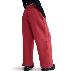 Mid-Rise Oversized Open-Hem French Terry Pants