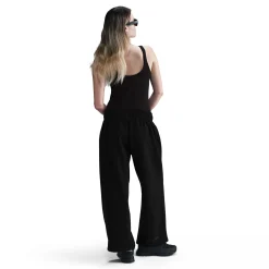 Mid-Rise Oversized Open-Hem French Terry Pants