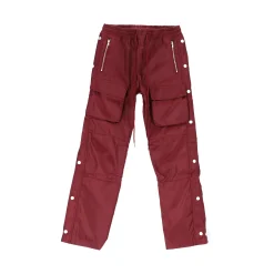 M2024-P532-RED-Men Snap Front Cargo Pants