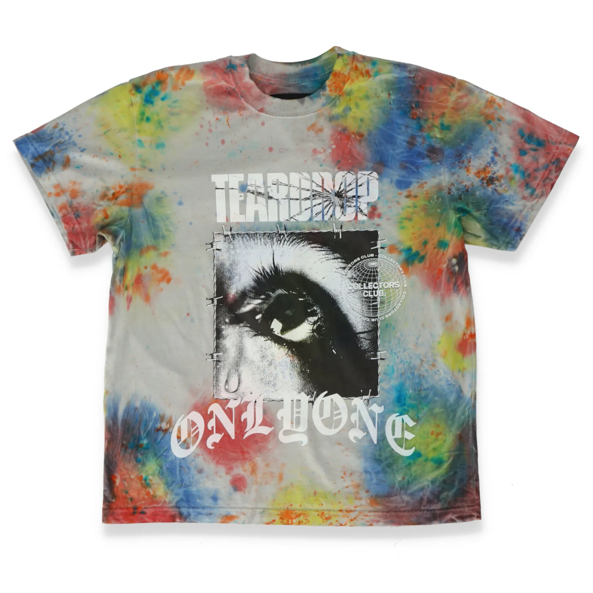 Multi Color Tear Drop Tie-Dye Eye T-Shirt