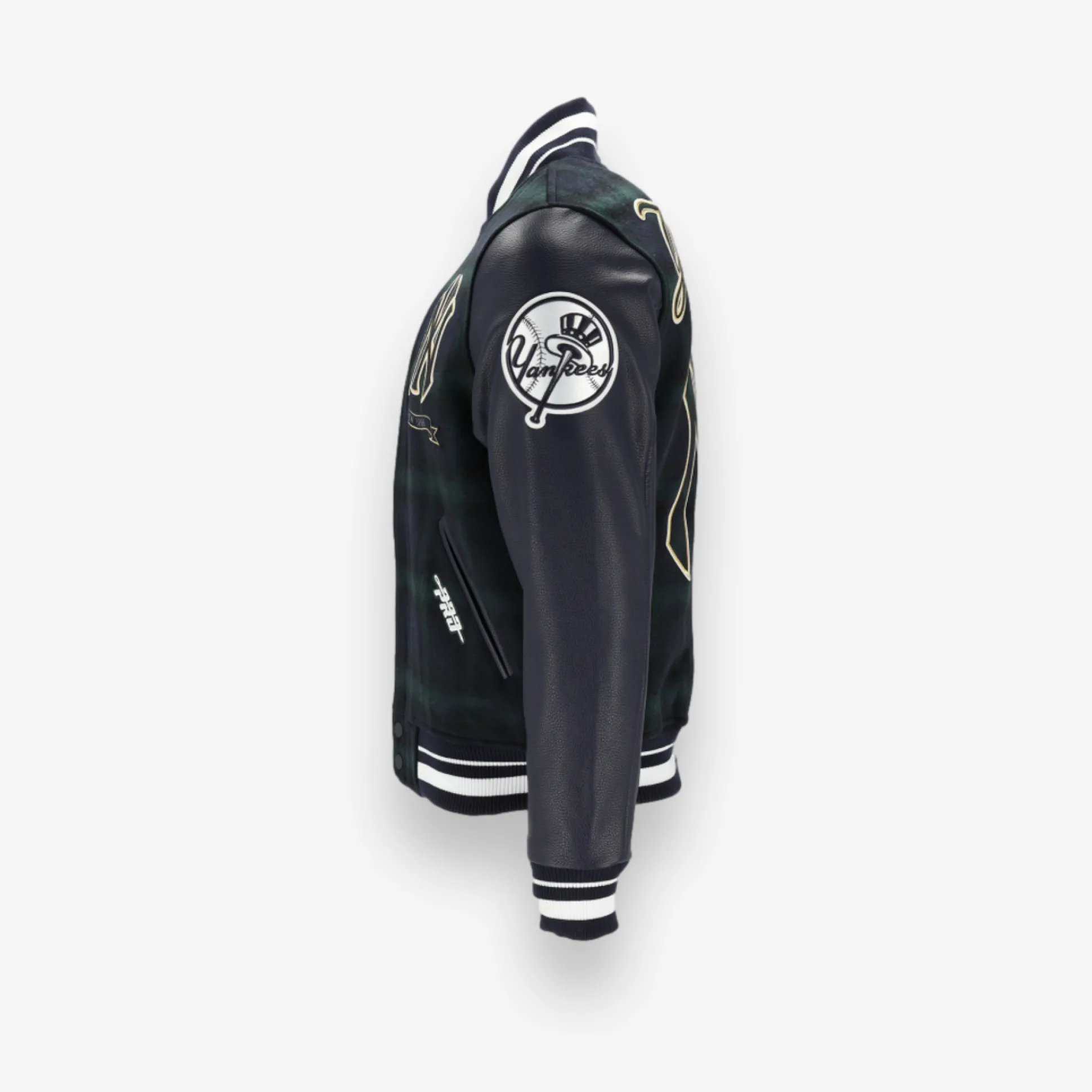 New York Yankees Pro Prep Plaid Wool Varsity Jacket