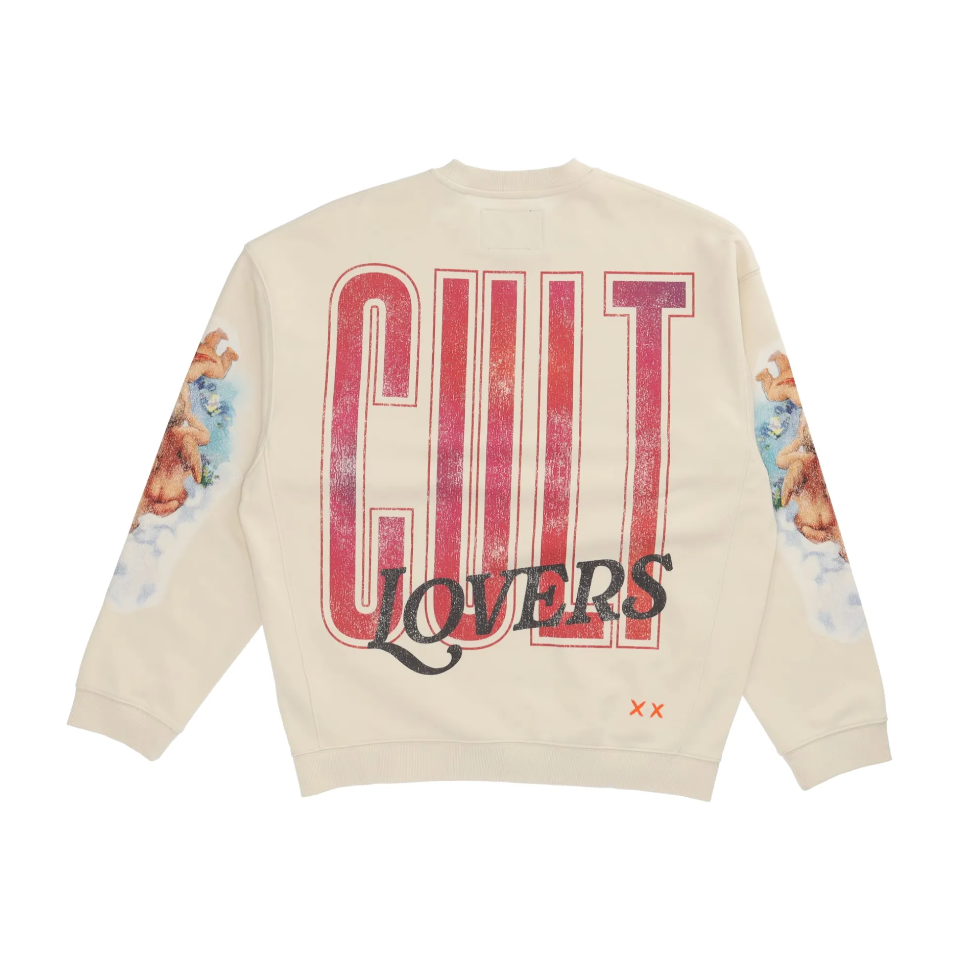 Novelty Fleece Crewneck Sweatshirt White