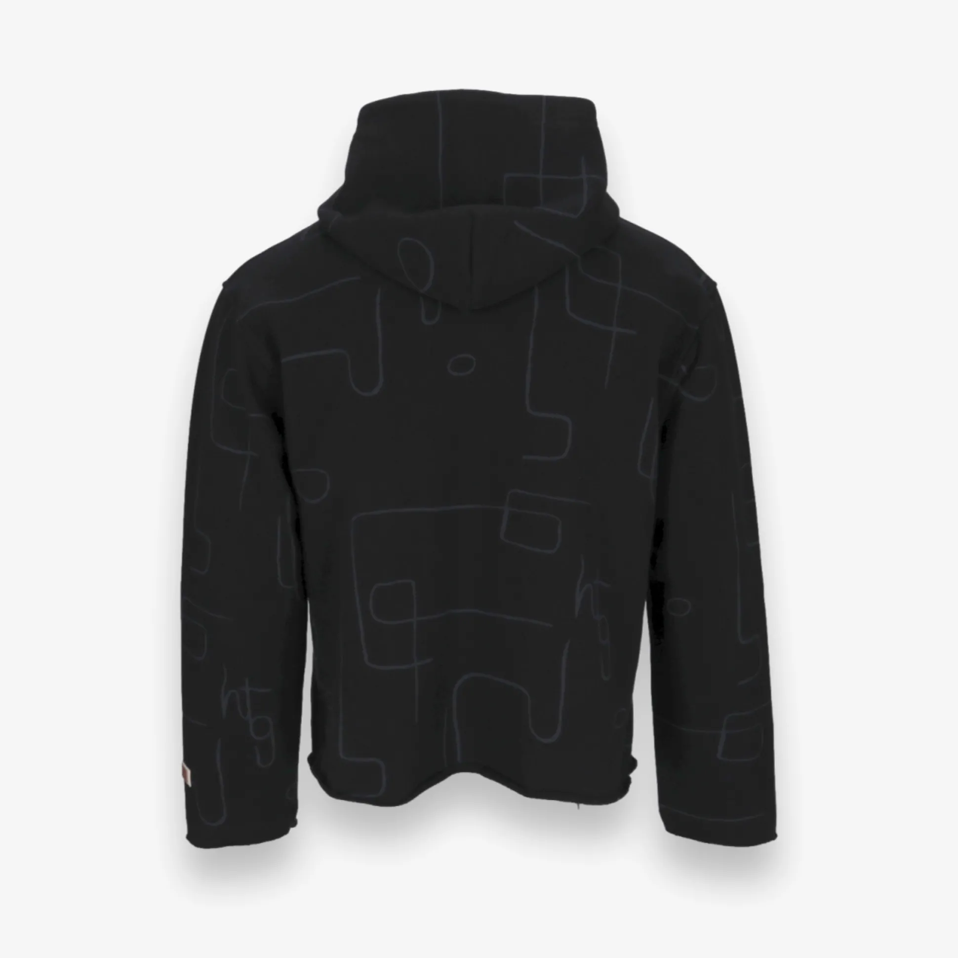 Novelty Printed Terry Pullover Hoodie