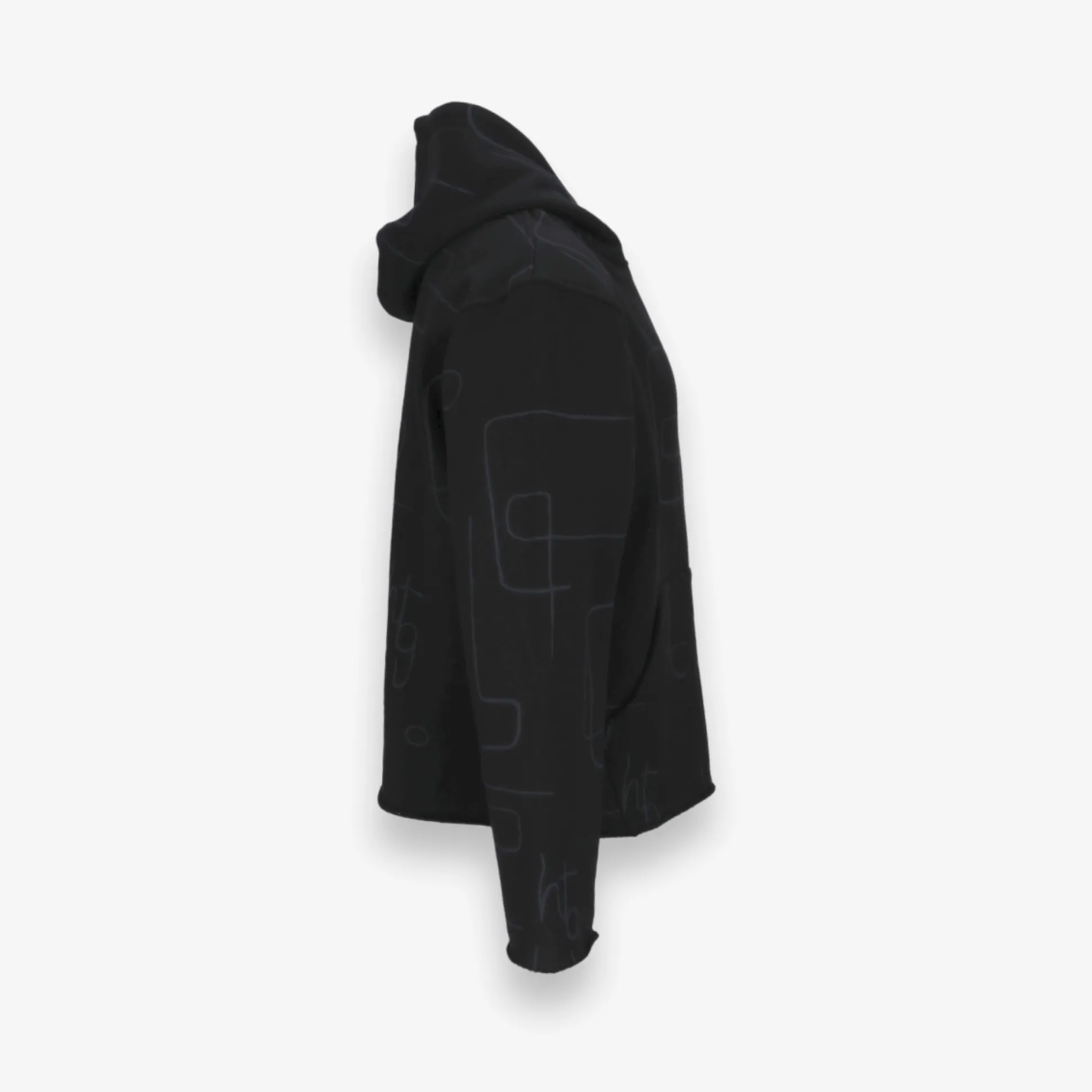 Novelty Printed Terry Pullover Hoodie