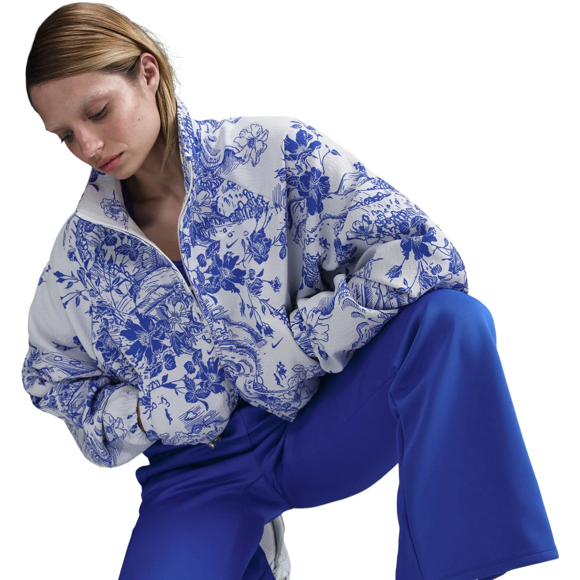Nsw Collection Oversized Jacquard Track Jacket