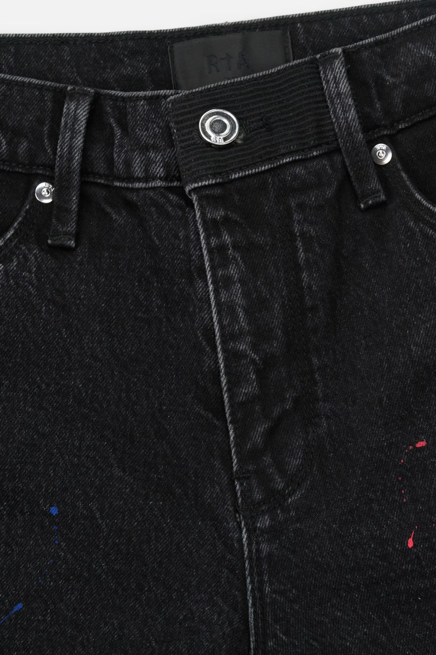 OLIVIER SKINNY JEAN | BLACK TRI PAINT