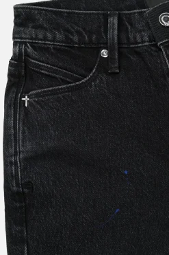 OLIVIER SKINNY JEAN | BLACK TRI PAINT