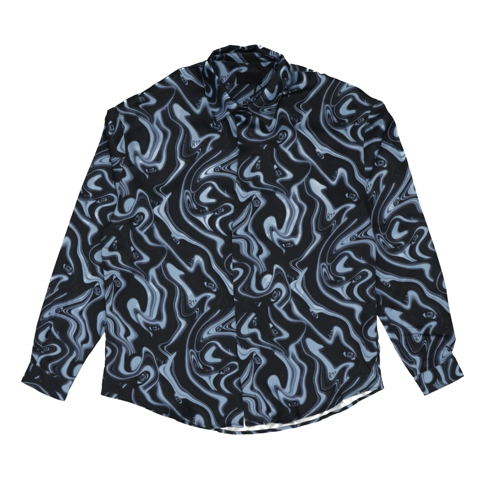 Omar Btn Blue Angel Eyes Shirt