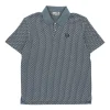 Paolo Knit Polo- Faded Denim