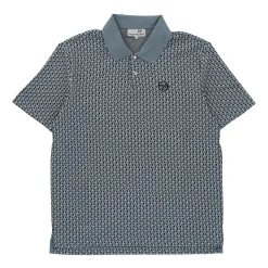 Paolo Knit Polo- Faded Denim