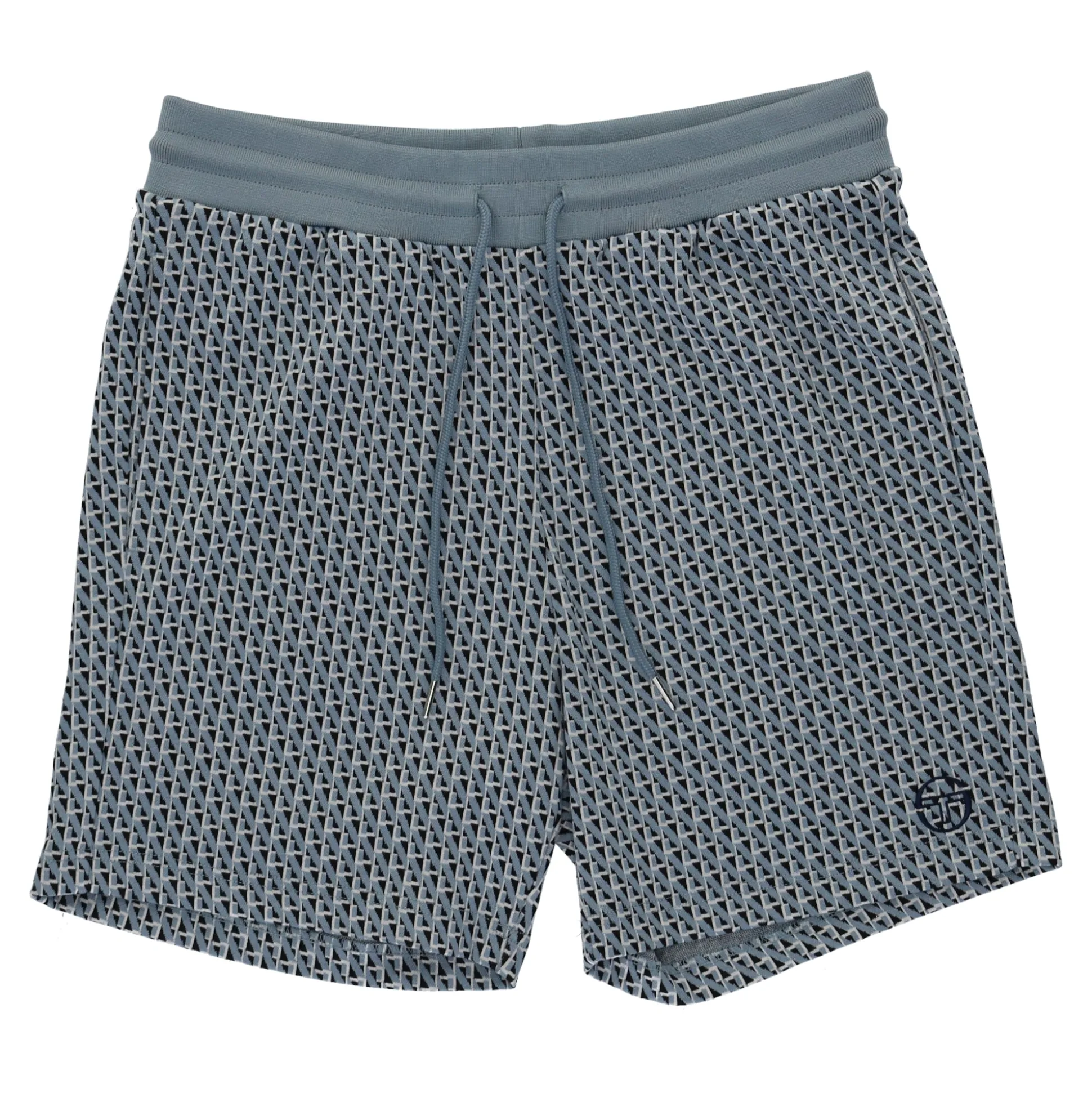 Paolo Knit Shorts- Faded Denim
