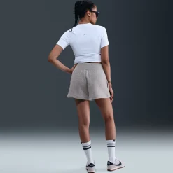 Phoenix Fleece High-Waisted Loose Shorts