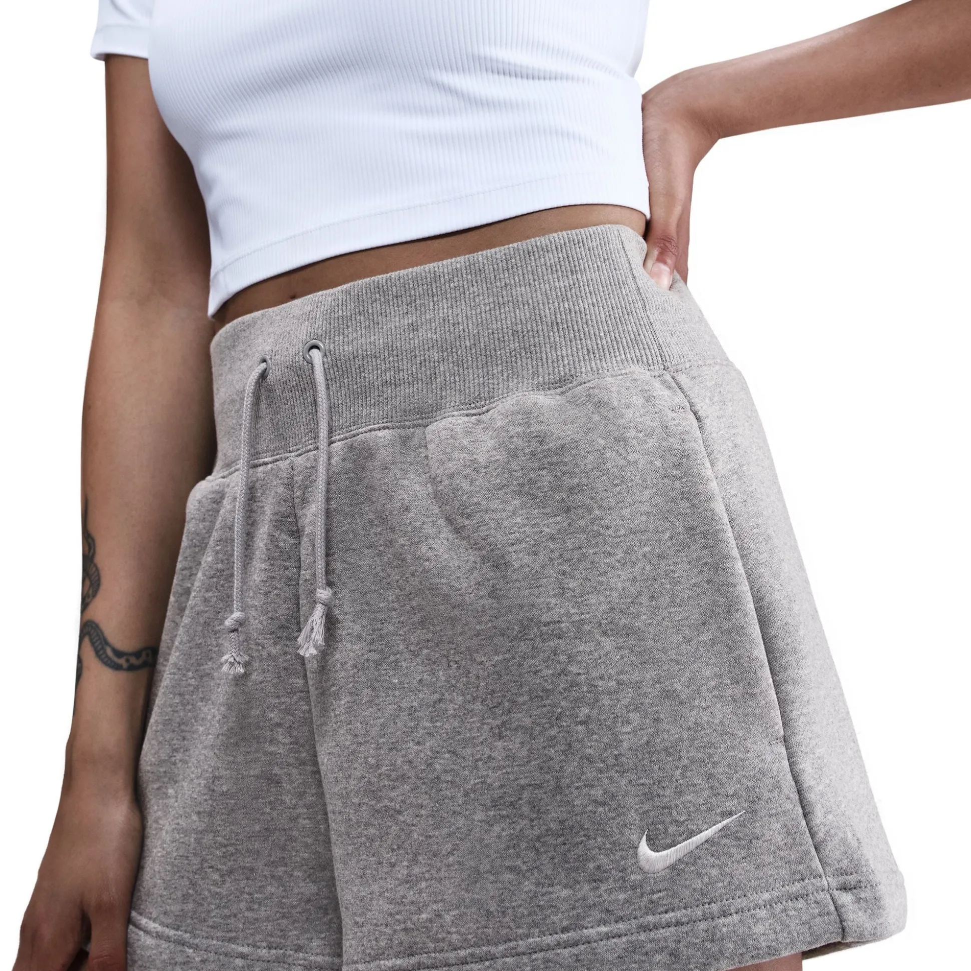 Phoenix Fleece High-Waisted Loose Shorts