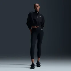 Phoenix Fleece Oversized 1/2-Zip Crop Sweatshirt