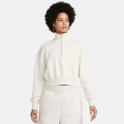 Phoenix Fleece 1/2-Zip Cropped Sweatshirt