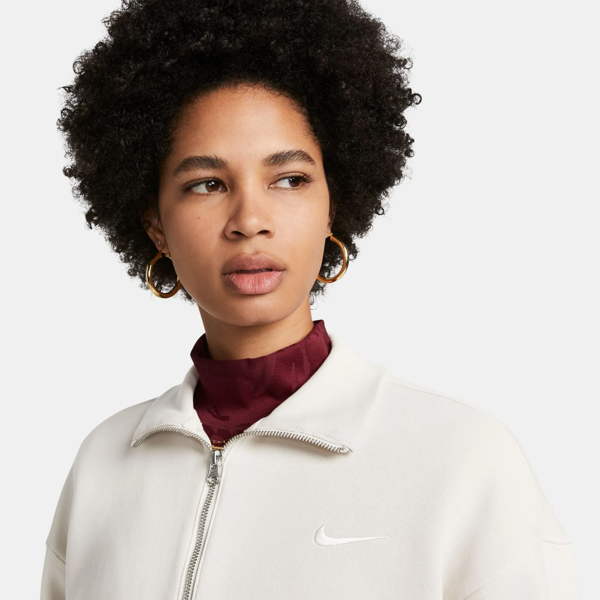 Phoenix Fleece 1/2-Zip Cropped Sweatshirt