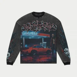 Pit Stop Thermal Ls Grey Wash