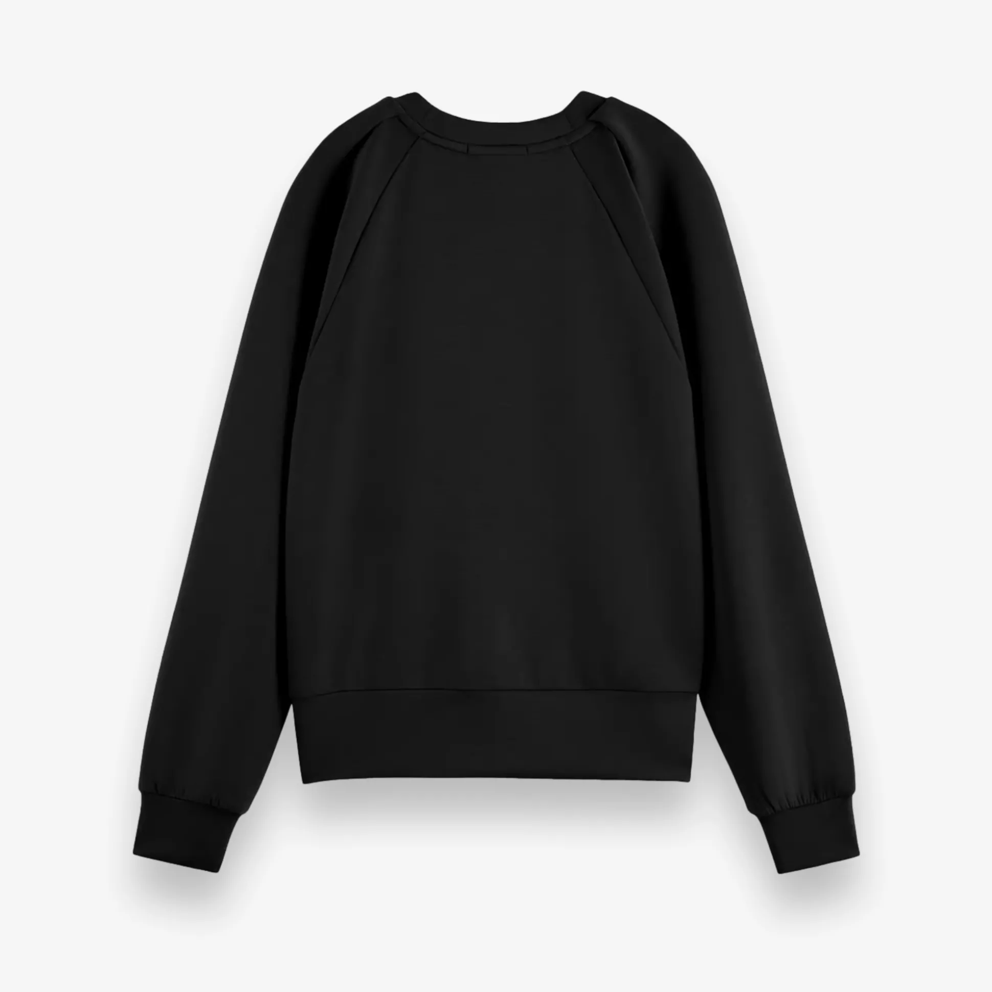 Pleated Shoulder Crewneck Sweatshirt